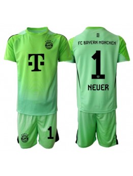 Billige Bayern Munich Manuel Neuer #1 Keeper Hjemmedraktsett Barn 2025-26 Kortermet (+ Korte bukser)